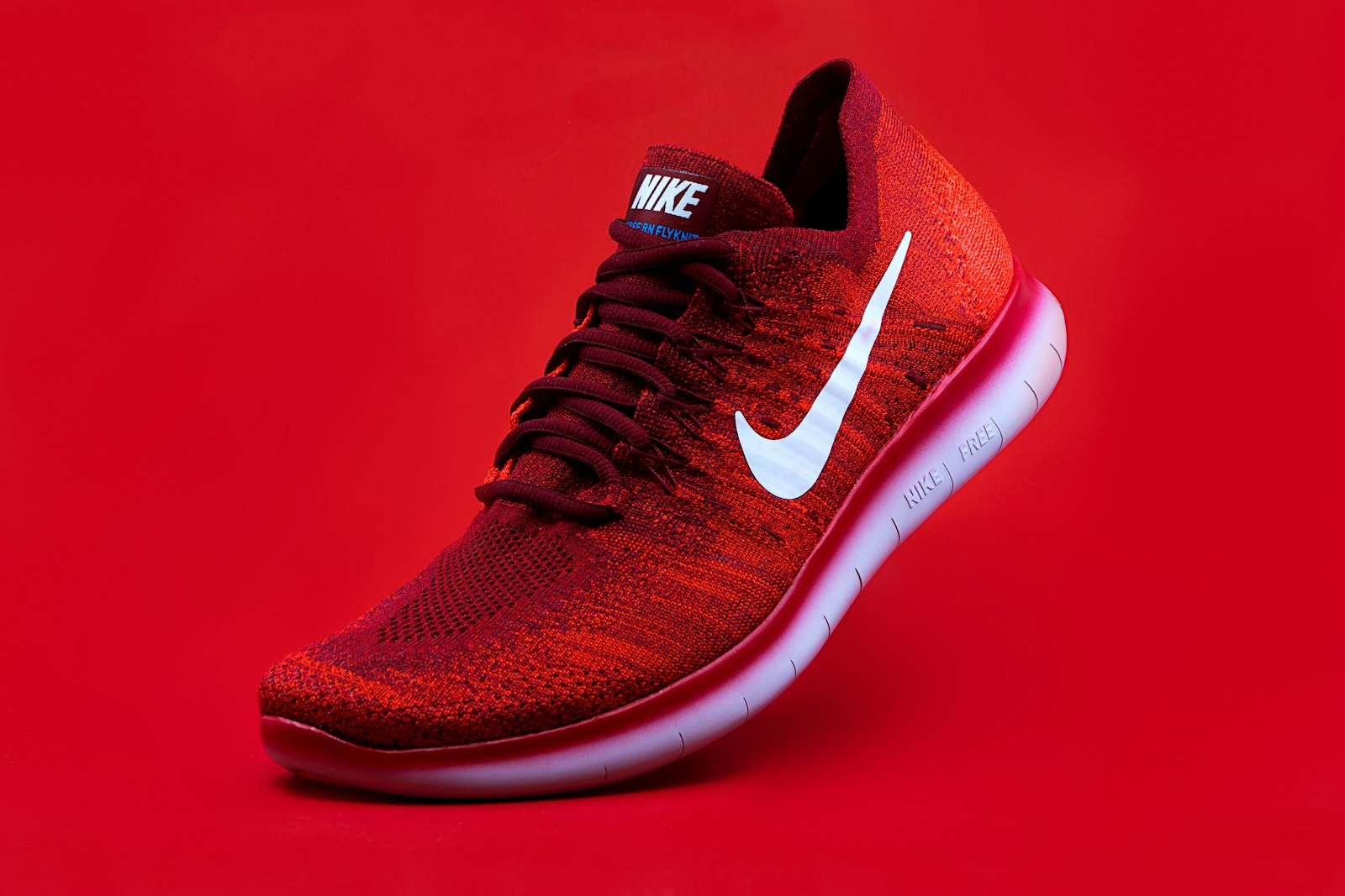 Sports shoes on track